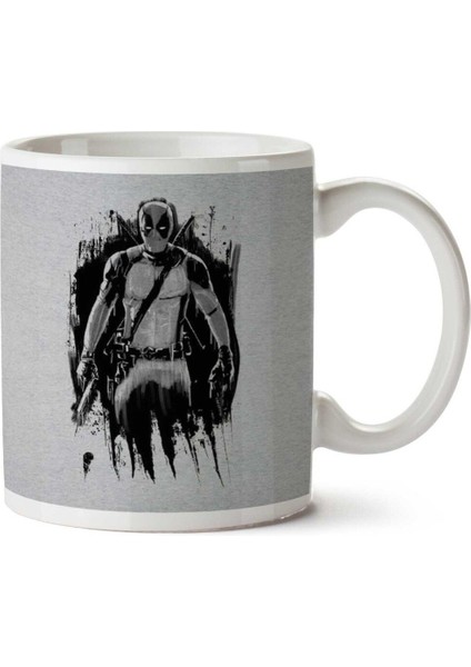 Dead Ink Deadpool Iki Tarafı Baskılı Kupa Bardak