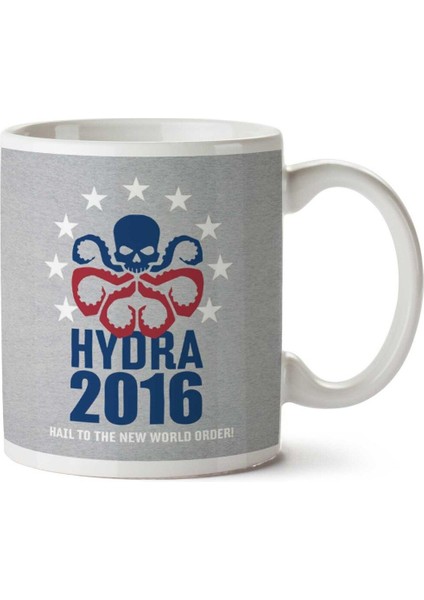 Hydra 2016 Nwo Captain America Iki Tarafı Baskılı Kupa Bardak