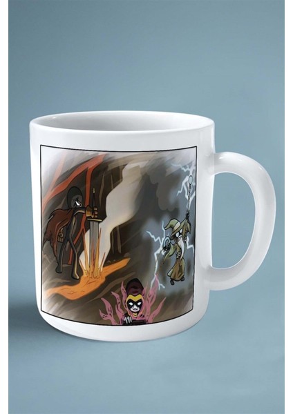 Stick War Mobil Oyun Baskılı Kupa Bardak Çift Taraflı Baskı Kişiye Özel Model 5