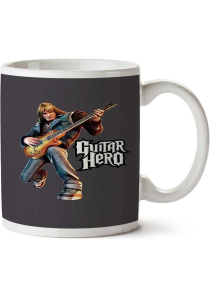 Guitar Hero Iki Tarafı Baskılı Kupa Bardak