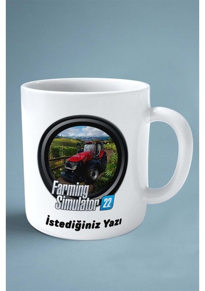 Farming Simulator Oyun Baskılı Kupa Bardak Çift Taraflı Baskı Kişiye Özel Beyaz Model 1 fiyatları