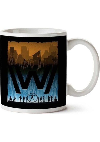 Westworld Over And Under Iki Tarafı Baskılı Kupa Bardak