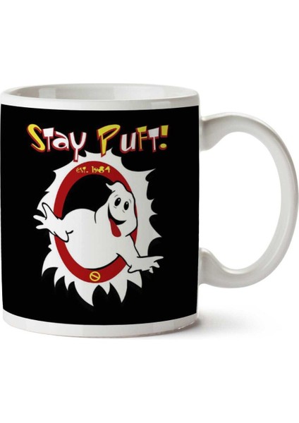 Stay Puft Ghost Busters Iki Tarafı Baskılı Kupa Bardak