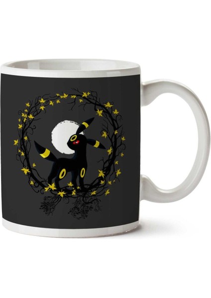 Pokemon Umbreon Iki Tarafı Baskılı Kupa Bardak