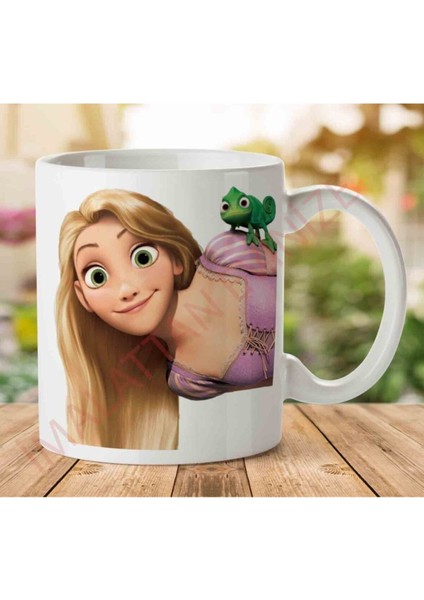 A2530 Rapunzel Iki Tarafı Baskılı Kupa Bardak