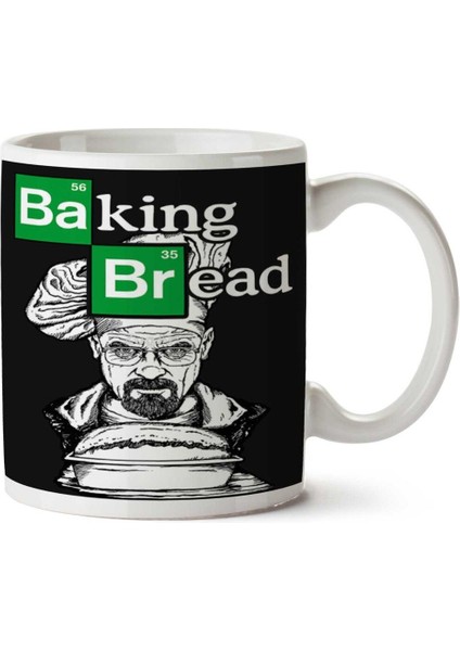 Baking Bread Ekmek Iki Tarafı Baskılı Kupa Bardak