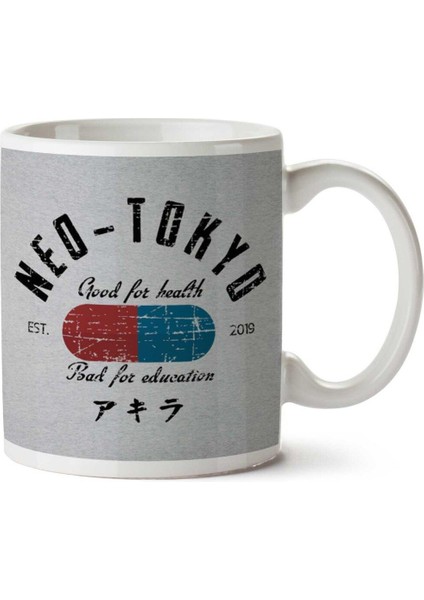 Capsule Jacket Remake Good For Health Akira Iki Tarafı Baskılı Kupa Bardak