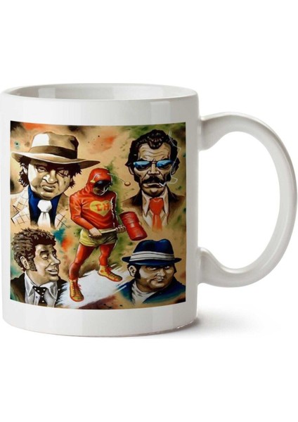 Chapolin Iki Tarafı Baskılı Kupa Bardak