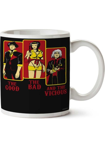 The Good, The Bad And The Vicious Iki Tarafı Baskılı Kupa Bardak