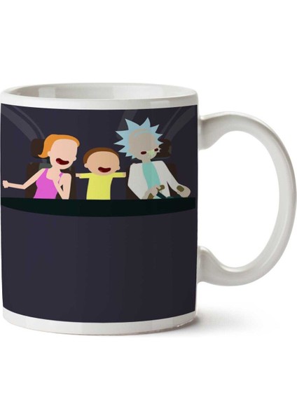 Women's Relaxed Iki Tarafı Baskılı Kupa Bardak