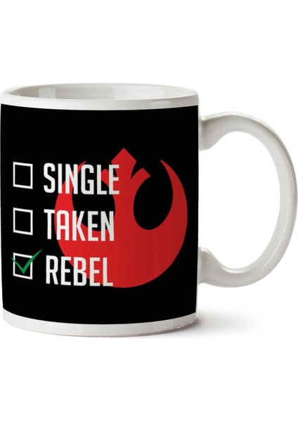 Single Taken Rebel Alliance Iki Tarafı Baskılı Kupa Bardak