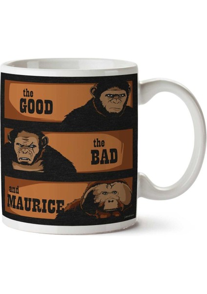 The Good, The Bad And Maurice Iki Tarafı Baskılı Kupa Bardak