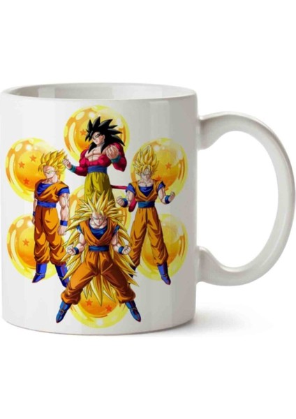 Dragon Ball Goku Iki Tarafı Baskılı Kupa Bardak
