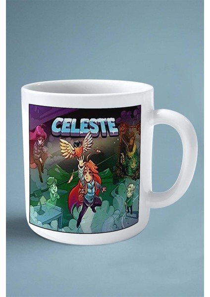 Celeste Oyun Baskılı Kupa Bardak Çift Taraflı Baskı Kişiye Özel Model 2