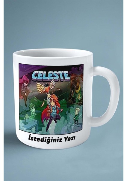 Celeste Oyun Baskılı Kupa Bardak Çift Taraflı Baskı Kişiye Özel Model 2 fiyatları
