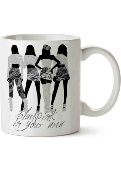 Black Pink In Your Area Iki Tarafı Baskılı Kupa Bardak