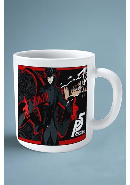 Persona 5 Oyun Baskılı Kupa Bardak Çift Taraflı Baskı Kişiye Özel Model 7