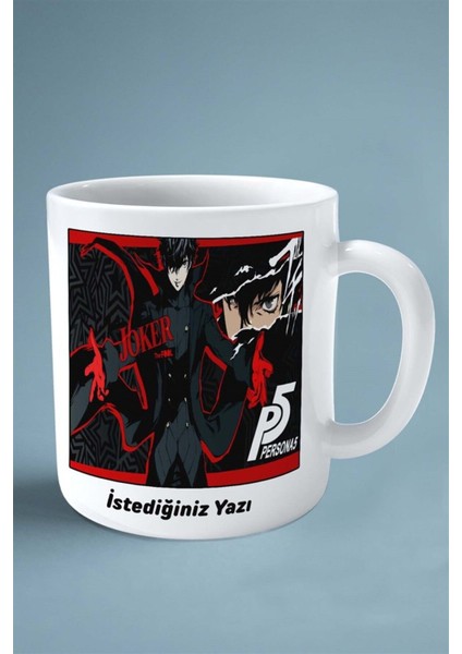 Persona 5 Oyun Baskılı Kupa Bardak Çift Taraflı Baskı Kişiye Özel Model 7 fiyatları