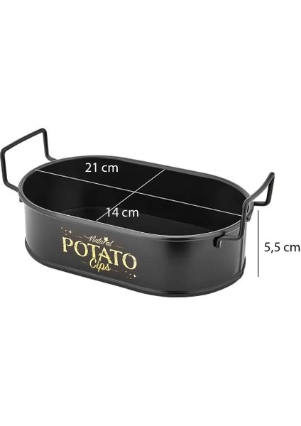 Mini Oval Patates ve Cips Sunumluk Seti, 21 Cm, 6'lı, Şık ve Kullanışlı Tasarım modelleri