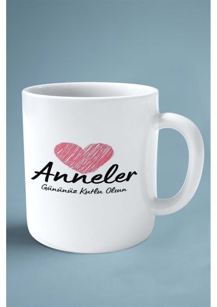 Anneler Günü Anne Hediye Baskılı Kupa Bardak Çift Taraflı Baskı Kişiye Özel Model 38