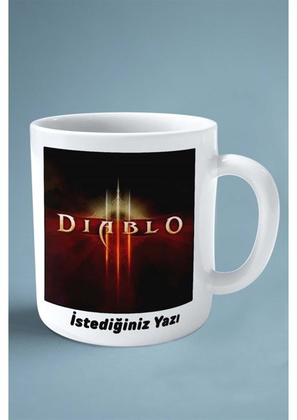 Diablo Oyun Baskılı Kupa Bardak Çift Taraflı Kişiye Özel Model 17 fiyatları