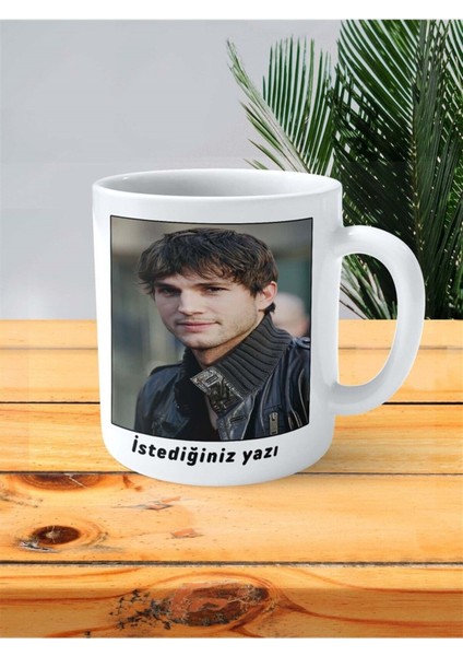 Ashton Kutcher Baskılı Kupa Bardak Kişiye Özel Desen 3 fiyatları