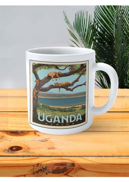 Uganda Baskılı Kupa Bardak Kişiye Özel Desen