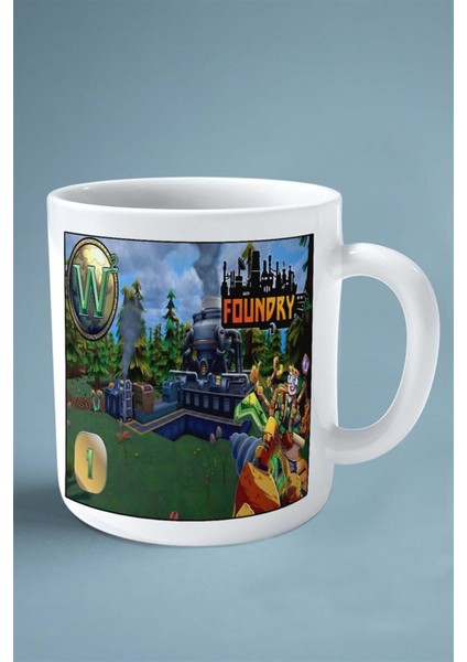 Foundry Oyun Baskılı Kupa Bardak Çift Taraflı Baskı Kişiye Özel Model 5