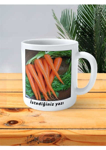 Havuç Baskılı Kupa Bardak Kişiye Özel Desen 4 fiyatları