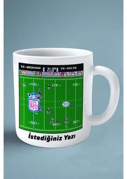 Tecmo Bowl Oyun Baskılı Kupa Bardak Çift Taraflı Baskı Kişiye Özel Model 2 fiyatları