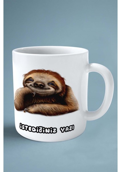 Tembelhayvan Tembel Hayvan Baskılı Kupa Bardak Çift Taraflı Kişiye Özel Model 2 fiyatları