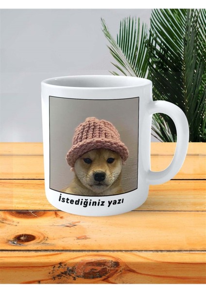 Dogwifhat Baskılı Kupa Bardak Kişiye Özel Desen 1 fiyatları