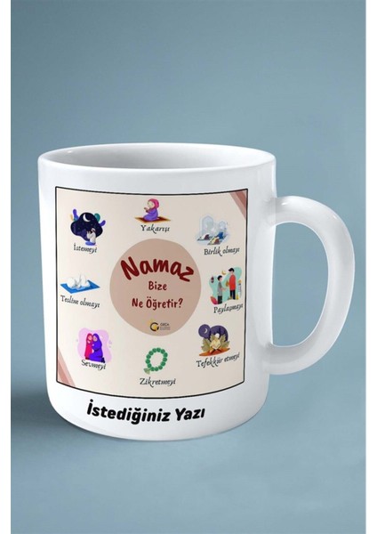 Namaz Secde Islamiyet Baskılı Kupa Bardak Çift Taraflı Baskı Kişiye Özel Model 22 fiyatları