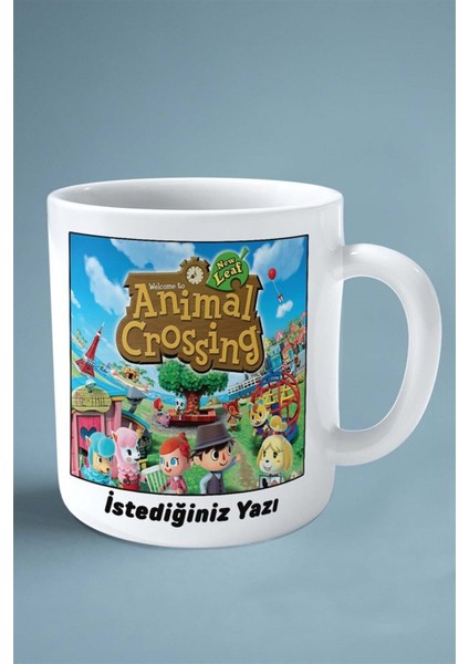 Animal Crossing Oyun Baskılı Kupa Bardak Çift Taraflı Baskı Kişiye Özel Model 2 fiyatları