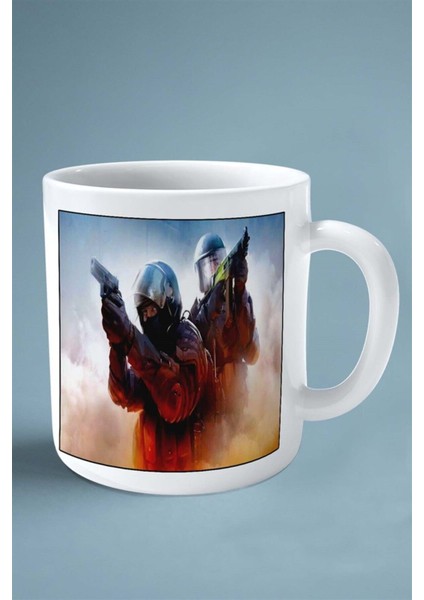 Counter Strike Cs 2 Csgo Oyun Baskılı Kupa Bardak Çift Taraflı Kişiye Özel Model 10