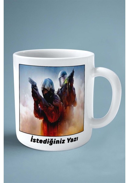 Counter Strike Cs 2 Csgo Oyun Baskılı Kupa Bardak Çift Taraflı Kişiye Özel Model 10 fiyatları