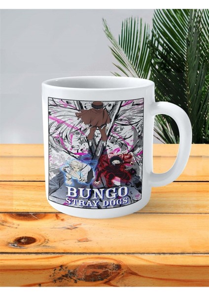 Bungou Stray Dogs Baskılı Kupa Bardak Kişiye Özel Model 2