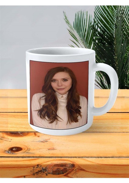 Elizabeth Olsen Baskılı Kupa Bardak Kişiye Özel Desen 1