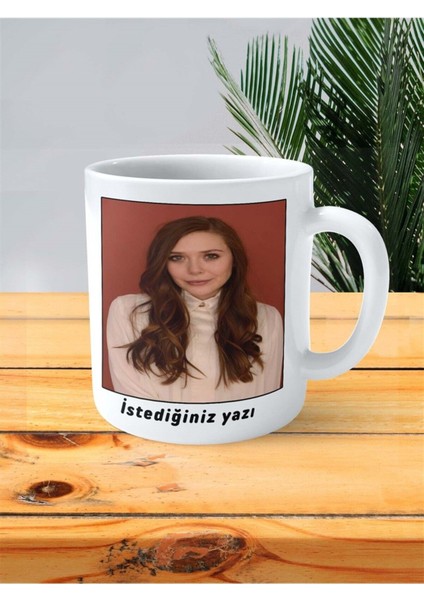 Elizabeth Olsen Baskılı Kupa Bardak Kişiye Özel Desen 1 fiyatları