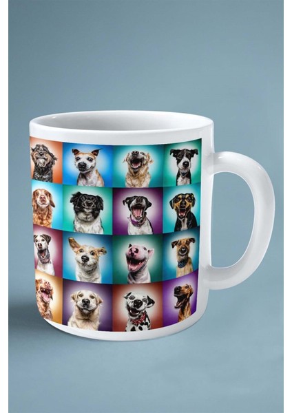 Köpek Çift Taraflı Baskılı Kupa Bardak Kişiye Özel Profil