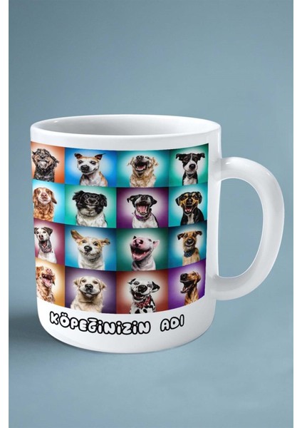 Köpek Çift Taraflı Baskılı Kupa Bardak Kişiye Özel Profil fiyatları