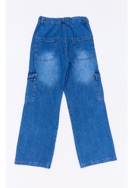 %100 Pamuk Beli Ayarlanabilir Kargo Cepli Kız Çocuk Pantolon fiyatları