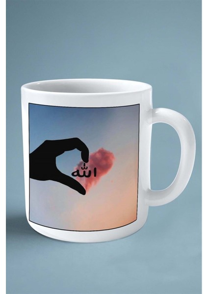 Allah Islamiyet Baskılı Kupa Bardak Çift Taraflı Baskı Kişiye Özel Model 12