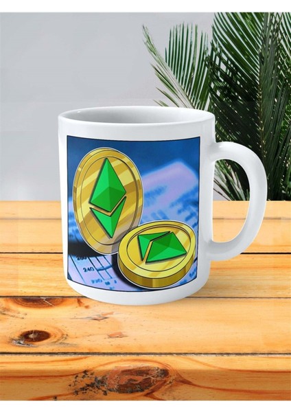 Eth Classic Baskılı Kupa Bardak Kişiye Özel Desen 3