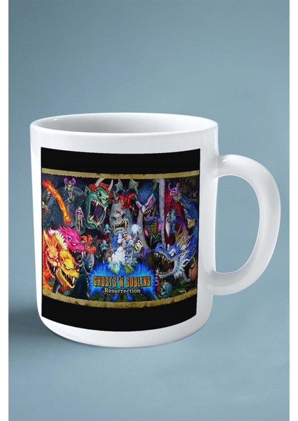 Ghost'n Goblins Oyun Baskılı Kupa Bardak Çift Taraflı Baskı Kişiye Özel Model 1