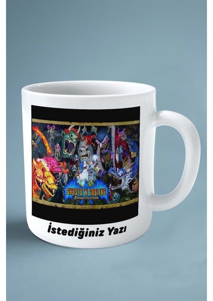 Ghost'n Goblins Oyun Baskılı Kupa Bardak Çift Taraflı Baskı Kişiye Özel Model 1 fiyatları
