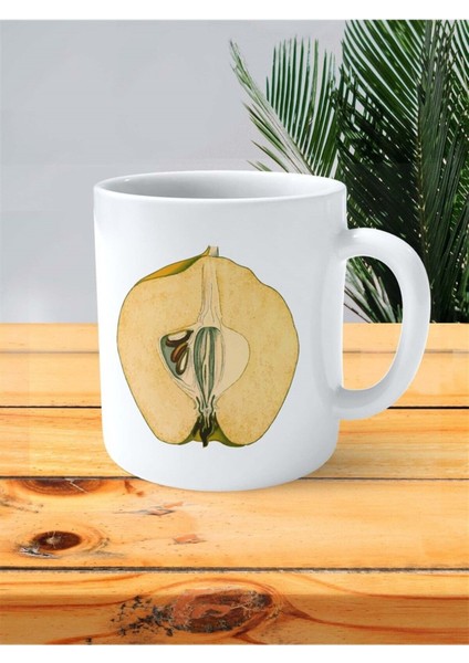 Ayva Baskılı Kupa Bardak Kişiye Özel Model 4