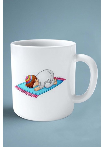 Namaz Islam Baskılı Kupa Bardak Çift Taraflı Baskı Kişiye Özel Model 2