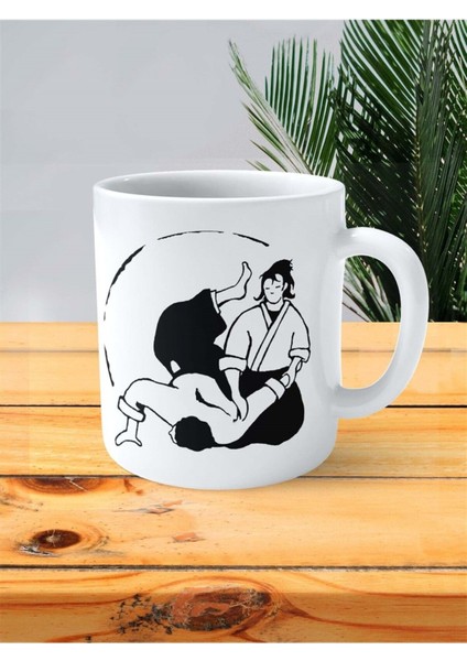 Aikido Baskılı Kupa Bardak Kişiye Özel Model 8