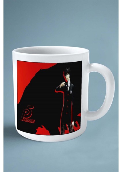 Persona 5 Oyun Baskılı Kupa Bardak Çift Taraflı Baskı Kişiye Özel Model 5
